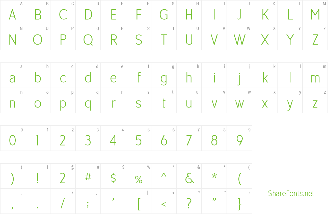 Font Kiamat Doomsday Light preview